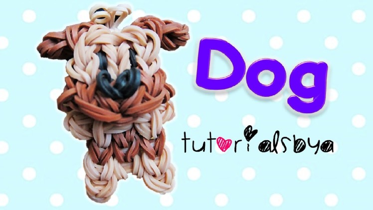 {Bobble Head} Puppy. Dog Charm.Mini Figurine Rainbow Loom Tutorial