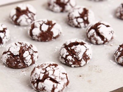 Chocolate Crinkle Cookie Recipe - Laura Vitale - Laura in the Kitchen Episode 756