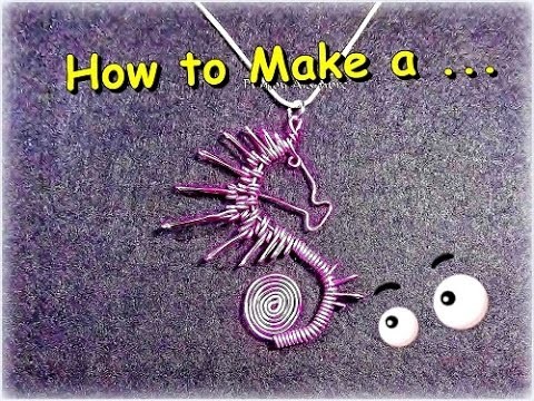 Como Hacer Caballito de Mar en Alambre.How to make Wire Sea Horse. By Puntoy Alambre