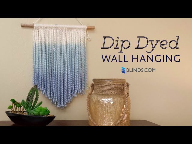 Dip Dyed Wall Hanging - Crafty at Home