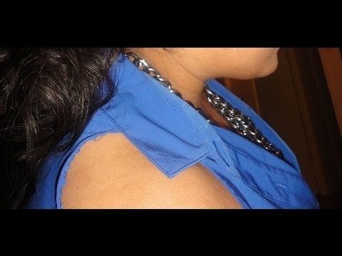 DIY: Cut-Out Shoulders Blouse