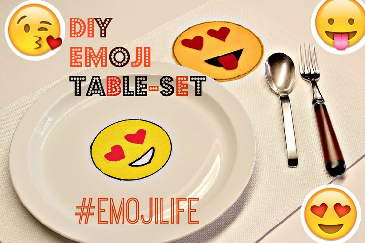 DIY EMOJI TABLE-SET