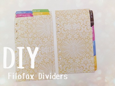DIY: Filofax Dividers and Tabs Using A Letter Label Maker