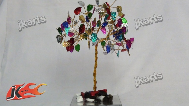DIY Multicolor Leaves Wire Tree JK Arts 204