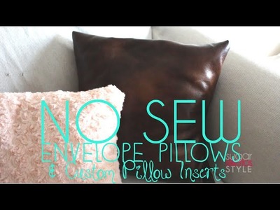DIY No Sew Decorative Pillows under $10