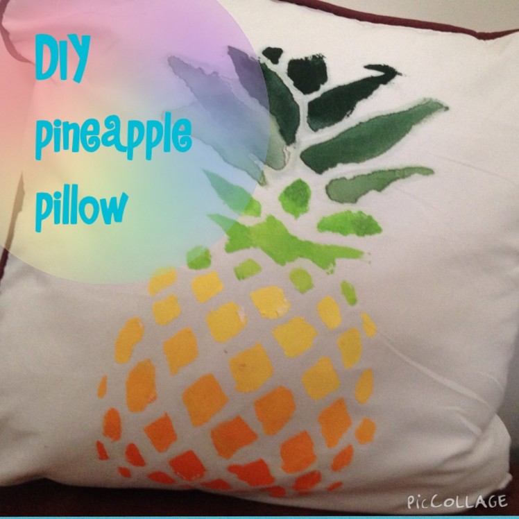DIY pineapple pillow tumblr inspired