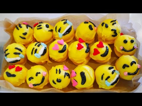 DIY V-Day Emoji Cake Balls