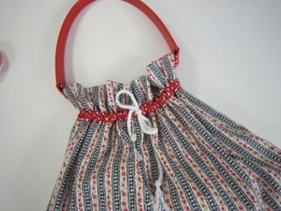 Drawstring bag sewing tutorial by Debbie Shore