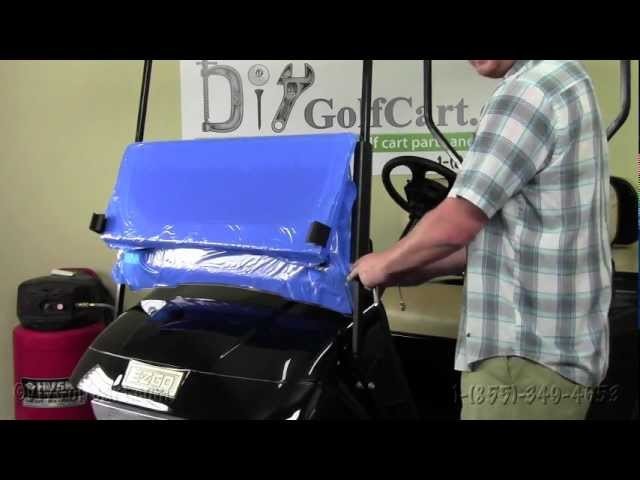 EZGO TXT.Medalist Folding Windshield | How to Install Video | Installing a Golf Cart Windshield