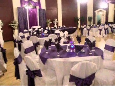 Faos Events decoracion de salon en elmelody ballroom color morado