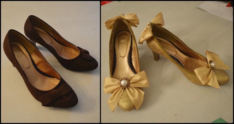 Glitter Lolita Shoes Transformation DIY