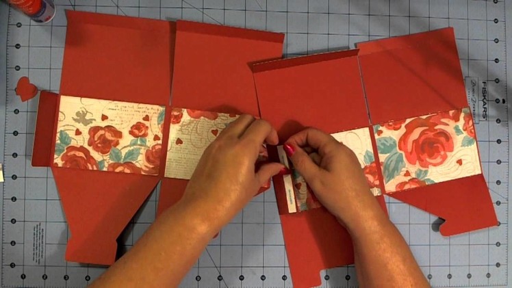 How to Assemble Heart Box from Box It Up Cricut Cartridge