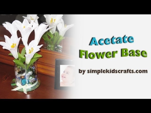 How to make a clear plastic flower base - EP