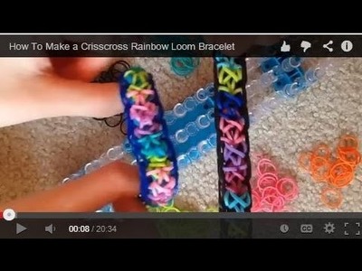 How To Make a Crisscross Rainbow Loom Bracelet