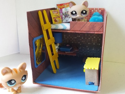 How to Make a Cute LPS Bedroom for Boy or Girl: Dollhouse DIY