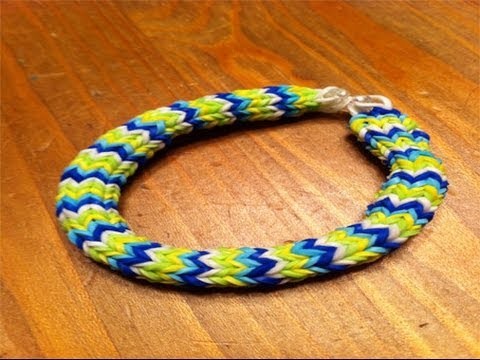 How to make a hexafish rainbow loom bracelet with your fingers easy