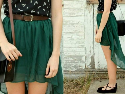 How to Make a High Low Skirt