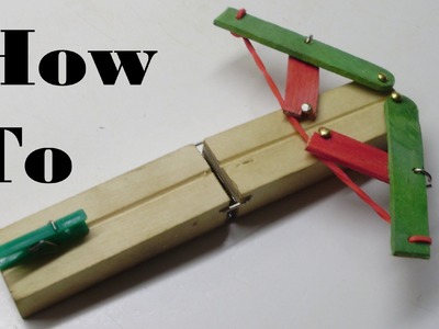 How to Make a Mini Foldable Crossbow