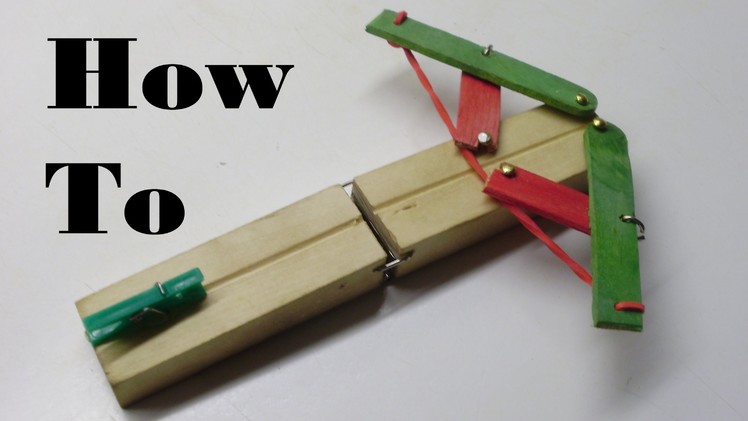 How to Make a Mini Foldable Crossbow