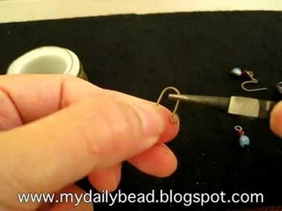 How to make earrings with Swarovski Crystal and coiled wire