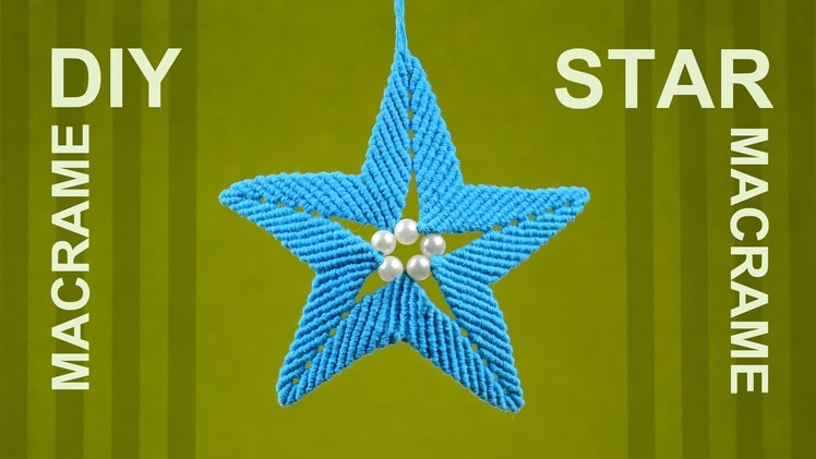 How to Make Macrame STAR Ornament