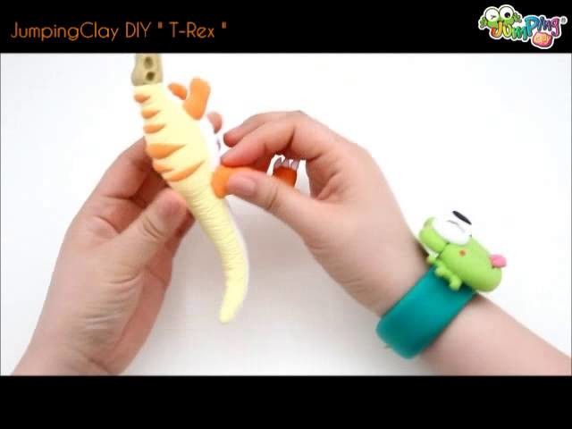Jumping Clay Tutorial - How to make a T-Rex