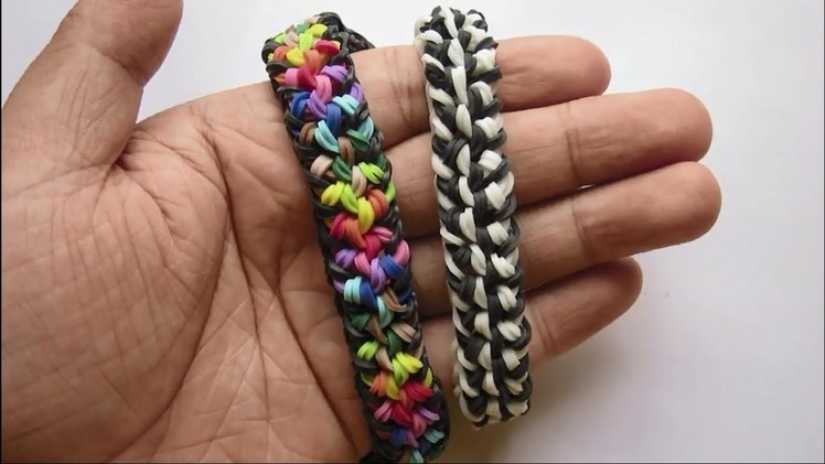 Laced Up Dragon Scale Bracelet (Rainbow Loom and Hook)