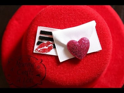 "Love Note" hair clip tutorial by MommyCraftsalot