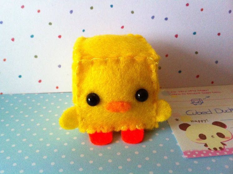 Making a Cute ''Cubed Duck'' Plushie