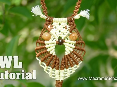Multicolored Macramé Owl - Necklace Tutorial