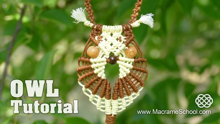 Multicolored Macramé Owl - Necklace Tutorial