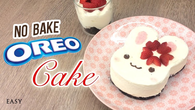 NO-BAKE Bunny Oreo Cheesecake!! The Perfect Summer Dessert