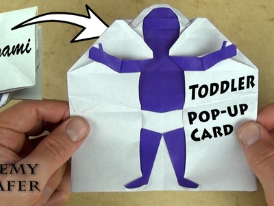 Origami Toddler Pop-up Card