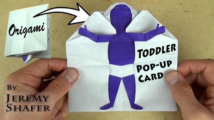 Origami Toddler Pop-up Card