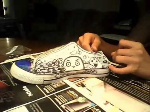 Painting shoes