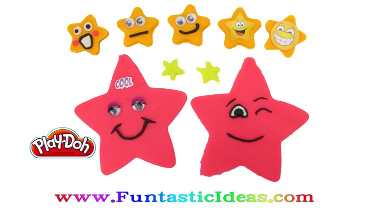 Play Doh Twinkle Twinkle Little Star.Smiley Stars - How to tutorial with playdough