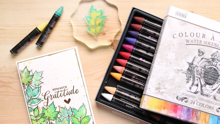 Prima Water Soluable Oil Pastels with Stamps - First Look & Impressions