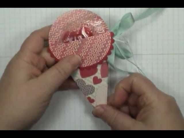 Quick & Easy Stampin' Up! Petal Cone Treat Pouch