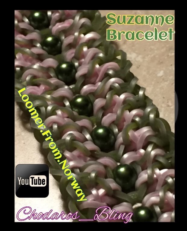 Rainbow Loom Band Suzanne Bracelet Tutorial. How to