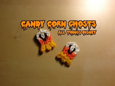 Rainbow Loom Candy Corn Ghost Charm: Halloween