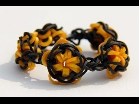 Rainbow Loom Lone Star Bracelet Original Design English Tutorial Loom Bands