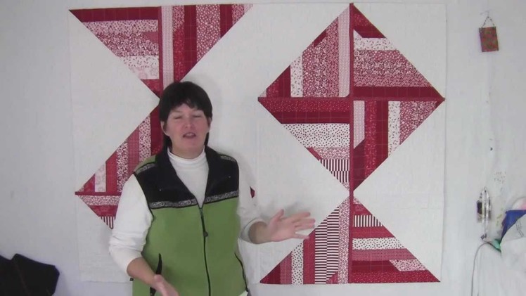 Red & White Jelly Roll Quilt - Quilt As You Go {reimagined}