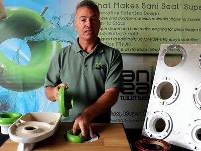 Sani Seal Toilet Gasket Flexible Waxless Seal - Universal Fit - BL01 - Wax Free Toilet Seal