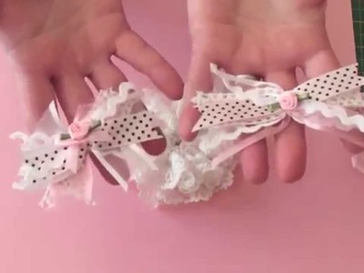 Shabby ribbon scrap flower tutorial