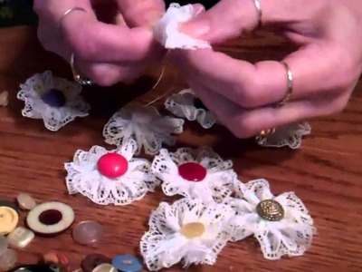 Simple way to make lace flowers