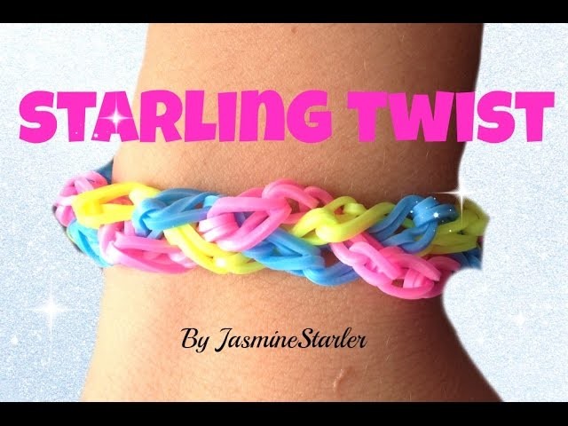 STARLING TWIST (Original design) Rainbow Loom Tutorial