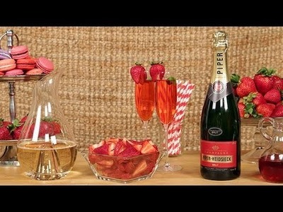 Strawberry Champagne Cocktail Recipe | Happiest Hour