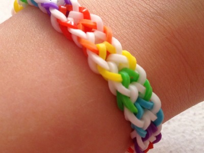 Uitleg "Inverted Fishtail" van Rainbow Loom elastiekjes