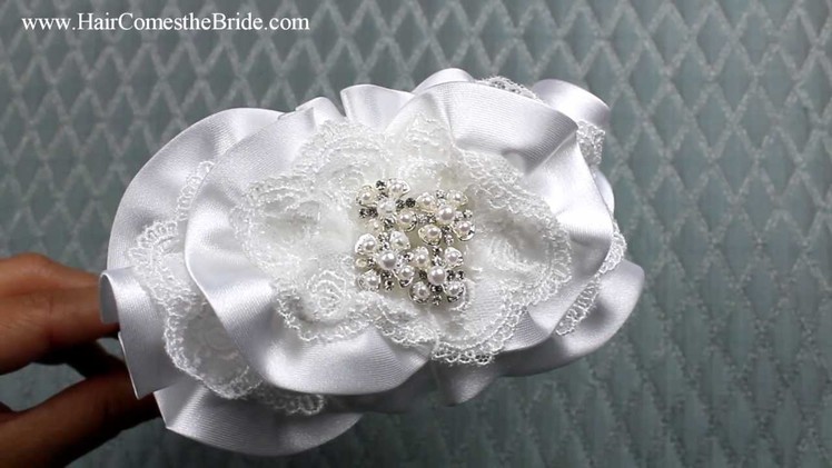 Vintage Satin Bridal Headband  from Hair Comes the Bride