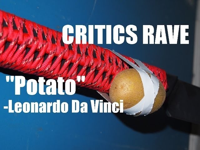 Weapon Handle Making.Paracord rapping (W.Potato)